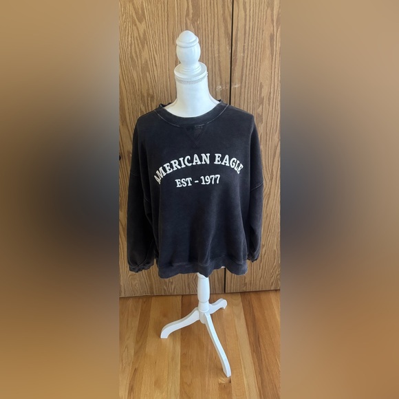 American Eagle Outfitters Sweaters - American Eagle Charcoal Hoodie